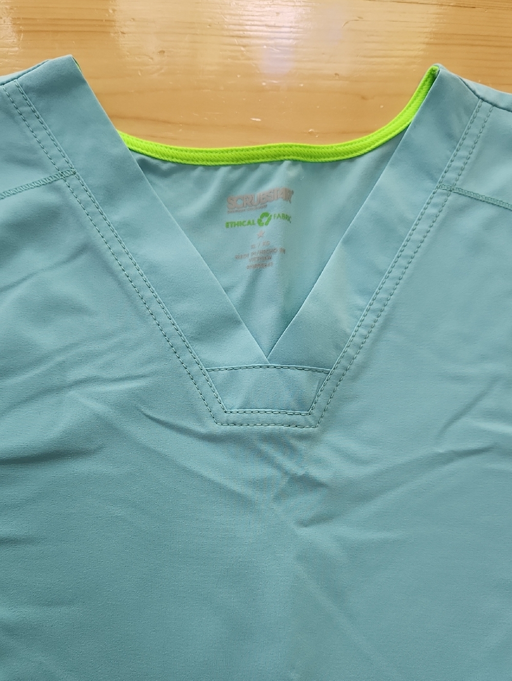 Scrubstar Women’s V-Neck Medical Scrub Top Seafoam XL - Picture 15 of 15